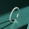 Sterling Silver Micro Pave Ring