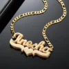 Double Plated Name Necklace for women.