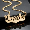 Double Plated Name Necklace for women.