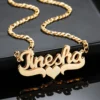 Double Plated Name Necklace for women.